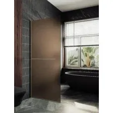 Душевая стенка MaybahGlass 99x195 MGD-1460-2у (бронзовое матовое стекло/бронза)