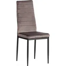 Стул TetChair Easy Chair металл/вельвет (темно-серый/черный)
