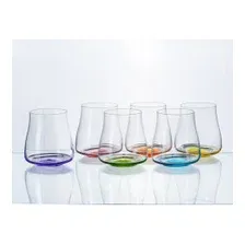 Набор стаканов Bohemia Crystalex Rainbow 23026/D4665/350 (6шт)