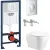 Унитаз подвесной Grado GD-W201T + GROHE Rapid SL 38721001 (с кнопкой смыва)