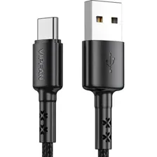 Кабель Vipfan X02, Type-C, черный, 1.8 м