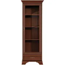 Шкаф-витрина Black Red White Kentaki S320-REG1W1S (каштан)