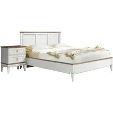 Кровать Гомельдрев Тельма ГМ 6581-03 180x200 Дуб (белый/натуральный дуб)