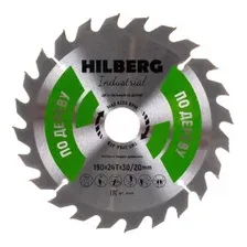 Диск пильный серия Hilberg Industrial Дерево 190*24Т*30/20 mm