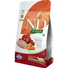 Сухой корм для кошек Farmina N&D Grain Free Pumpkin Quail & Pomegranate Adult Neutered (1.5кг)