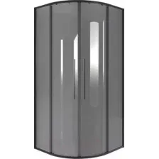 Душевой уголок Niagara NG-2827-34BLACK 100x100x195 (черный матовый/тонированное стекло)
