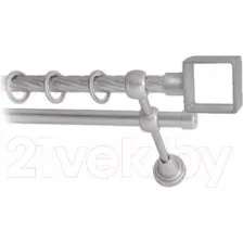 Карниз для штор Lm Decor Куб 177 2р витой (сатин, 2.4м)