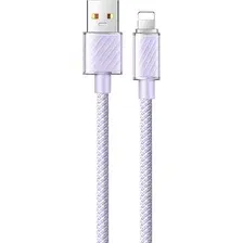 Зарядный кабель McDodo Lightning Transparent (1.2м, фиолетовый)