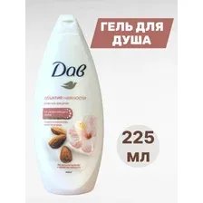 ДАВ Крем-гель для душа Миндальное молочко с ароматом гибискуса 225мл