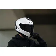 Мотошлем LS2 FF820 Rapid III Flow (L, белый/серый)