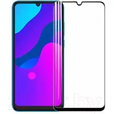 Защитное стекло для телефона Case 111D для Huawei Honor 9A (черный глянец)