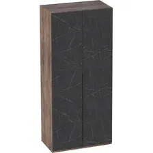 Шкаф распашной Мебельград Браун 2-х дверный 102x53.5x226.5 (таксония/мрамор неро маркина)