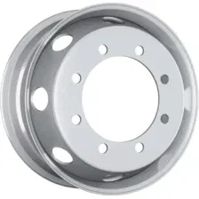 Штампованный диск Asterro 1744A 17.5x6.75" 8x275мм DIA 221мм ET 130мм Серебристый