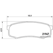 Тормозные колодки Brembo P83024