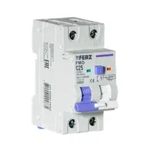 Дифференциальный автомат Dr.Ferz FMO-EM-1PN 25A 30mA 10kA A C 2M 22100287FERZ