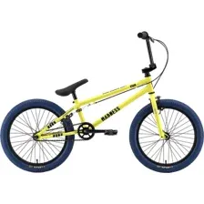 Велосипед STARK Madness BMX 1 2025 (лимонный/черный/лазурный, разобранный, в коробке)