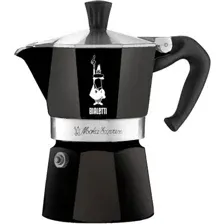 Гейзерная кофеварка Bialetti Moka Express (3 порции, черный)