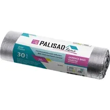 Пакеты для мусора Palisad Home 20л / 927015 (серый, 30шт)