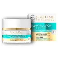 Гипоаллергенный крем-концентрат с лифтинг-эффектом 50+ bioHYALURON EXPERT Eveline, 50мл