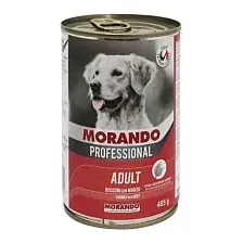 Консервированный корм для собак Morando Professional С говядиной 405 г
