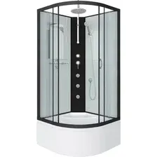 Душевая кабина Niagara NG-6709-14BKTG 100x100x200 (прозрачное стекло/черный)