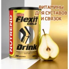 Витамины для суставов и связок FLEXIT GOLD DRINK Nutrend, 400 г (груша)