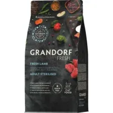 Сухой корм для кошек Grandorf Adult Sterilised Fresh Lamb&Sweet Potato (400г)