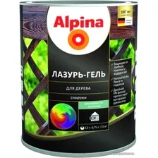 Лазурь Alpina Лазурь-гель для дерева снаружи (орех, 0.75 л)