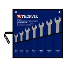 Набор ключей рожковых 6-27 мм 7 предметов THORVIK 