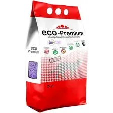 Древесный наполнитель ECO-Premium комкующийся, алоэ, 5 л