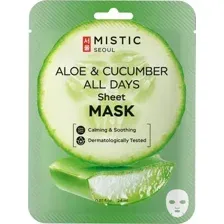 Маска для лица тканевая Mistic С экстрактами огурца и алоэ (24мл)