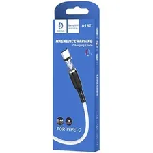 Кабель Denmen D18T USB Type-A - USB Type-C (1 м, белый)