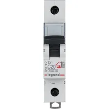 Выключатель автоматический Legrand TX3 1P C 20A 6кА 1M 404029