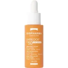 Сыворотка солнцезащитная ISISPHARMA Uveblock Sun Serum SPF 50 с эффектом сияния (28мл)