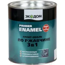 Грунт-эмаль Экодом По ржавчине 3в1 (2.2кг, коричневый)