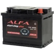 Автомобильный аккумулятор ALFA AGM R+ (60 А·ч)