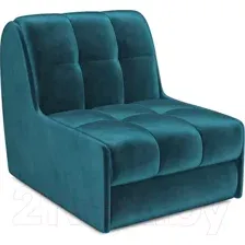 Кресло-кровать Mebel-Ars Барон №2 (бархат сине-зеленый Star Velvet 43 Black Green)