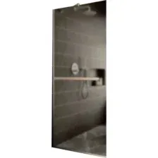 Душевая стенка MaybahGlass 109x195 MGD-710-5у (бронзовое матовое стекло/хром матовый)