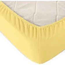 Простыня Alleri Трикотажная на резинке 80x200x20см (горчичный)