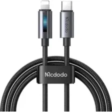 Кабель McDodo 36W CA-5710 Type-C to Lightning with Breathing Light (1.2м, черный)
