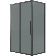 Душевой уголок Grossman Cosmo 130х100х195 120.K33.02.1310.21.10 (черный матовый/стекло тонированное)