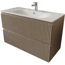 TERMINUS Тумба с умывальником Сицилия 100x62x45 с 2 ящиками SIC101002200501O (капучино)