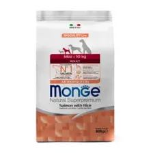 Сухой корм Monge Dog Speciality Line Monoprotein Mini для взрослых собак мелких пород, из лосося с рисом 800гр
