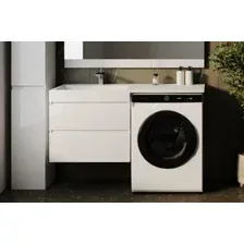 Symbolite Тумба под умывальник Даллас 130 Люкс Plus (подвесная, белый)