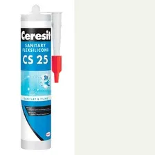Силикон санитарный CERESIT CS 25 мраморно-белый (03), 280 мл.