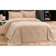 Набор текстиля для спальни DO&CO Rose 240x250 / 12113 (капучино)