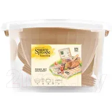 Набор пластиковой посуды Plastic Republic Sugar&Spice / SE1812 12 005 (14пр)