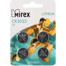 Батарейка Mirex CR2025 4 шт