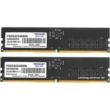 Оперативная память Patriot Signature Line 2x16ГБ DDR5 4800 МГц PSD532G4800K
