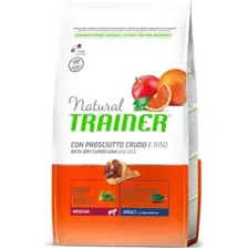 Корм для собак Trainer Medium Adult, сыровяленная ветчина/рис, 3 кг